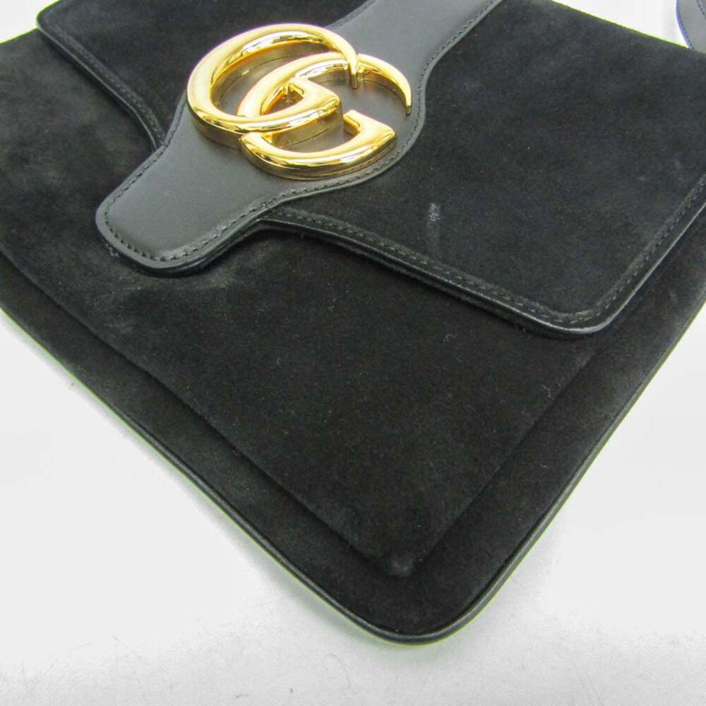 GUCCI Authentic Black Leather Shoulder Bag - Picture 5 of 14